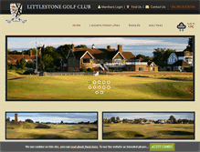 Tablet Screenshot of littlestonegolfclub.org.uk